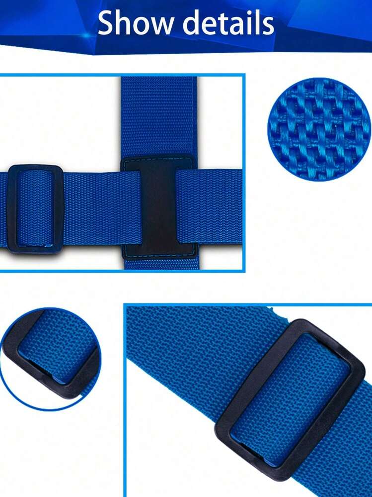 2Pcs/Set Luggage Straps Set Adjustable Belts,Packing Belt Luggage Tie,Rope Suitcase Strap Fixed Strap,And Silicone Luggage Tags,Luggage Handbag Travel Suitcase Tags ,With Name ID Card, Suitable For All Types Of Bags & Suitcases, Suitcase Accessories, Travel Stuff,Suitable For Home, Office And School,Traveling, Business Trip,There Are Eight Colors To Choose From Bag For School School Accessories School Stuff - Multicolor - View 6