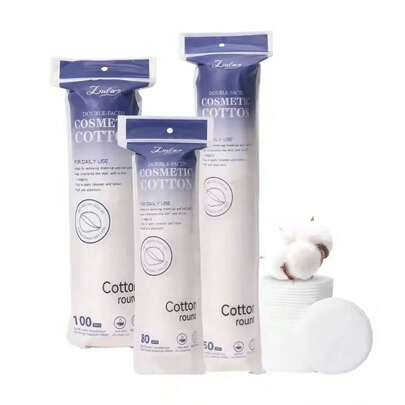 1 件圆形三明治双面清洁垫，用于卸妆和皮肤