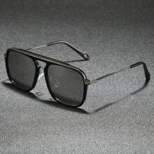 Unisex Fashionable PC Frame Large Lens Sunglasses, Suitable For Outdoor, Driving, Cycling, Fishing, Party, Travel, Business