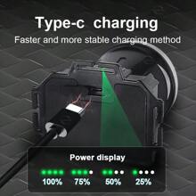 Faro frontal LED súper brillante y potente XPG con alta luminosidad para exteriores, pesca, 3 modos, recargable, alta luminosidad, batería incorporada, ideal para caza, campamento, con linterna zoom COB