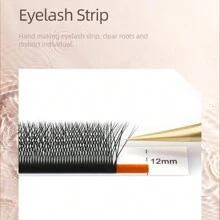 12 líneas de 0.97C D Grosor NAGARAKU 3D WW Flores automáticas Doble punta 3DW Forma Abanicos premontados Extensiones de pestañas individuales Pestañas completas densas, Racimos de pestañas, Pestañas individuales, Pestañas, Pestañas postizas