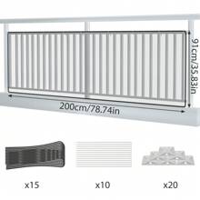 Froadp Stair Protection Net, Safety Net, Stair Protection Net, Balcony Net With Cable Ties, Nylon Ropes And Floor Stickers, Safety Net For Stairs, Balcony Railing.