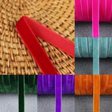1cm Width Velvet Ribbon For Party Wedding Decoration Handmade Ribbon Gift Bouquet Wrapping DIY Hair Bows Christmas Ribbons
