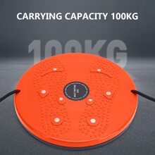 NetHong Waist Twisting Disc Body Shaping Slimming Balance Board With Rope Foot Massage - Orange - View 6