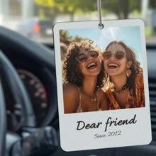 1pc Personalized Car Photo, Car Accessories, Can Customize Name, Favorite Music, Multiple Colors Available, Car Supplies, Bag Accessories, Backpack Pendant, Ideal Gift For Couples And Parents On Valentine's Day