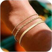 Kit 3 Pulseiras SEMI JOIA Banhada Ouro 18k Cordão Baiano Fio Liso Metalizada Conjunto Pulseira Feminina de Bolinha
