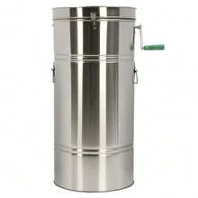 HYYKJ-US 2 Frame Honey Extractor Manual Stainless Steel Honey Extractor Honeycomb Spinner - 1 - View 2
