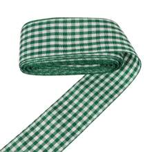 Gingham Ribbon Plaid Ribbon For Gift Wrapping Party Wedding Christmas Decoration