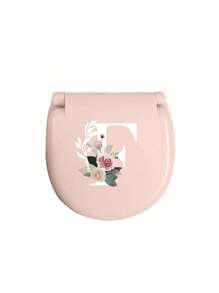 1pc Pink Sewing Tool Box With Pink Floral White Letters A-Z, Perfect Gift For Beginners Sewing: 1 Portable Mini Sewing Set - Foldable, Diy Sewing Supplies And Accessories, Suitable For Travelers And Emergency Clothing Fixators, Mini Needle Box Portable Small Needle Bag Sewing Tool Combination Set Hotel Supplies