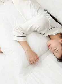 1 vỏ gối dùng một lần, vỏ gối chống bẩn màu trắng, vỏ gối vải không dệt, 50*80±5cm, vỏ gối thoáng khí, thích hợp cho du lịch ngoài trời, thẩm mỹ viện - trắng - Xem 3