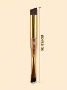 SEPROFE 2-In-1 Angled Makeup Brushes Duo, Concealer & Eyebrow Groomer, Seamless Coverage Foundation And Concealer Application Beauty Tools, Everyday Use