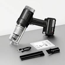 CascadeVac Odkurzacz bezprzewodowy o dużej mocy, podwójne zastosowanie w domu i samochodzie, mocne ssanie, odkurzacz ładowany przez USB, z różnymi akcesoriami, wielofunkcyjne narzędzie do czyszczenia szczelin