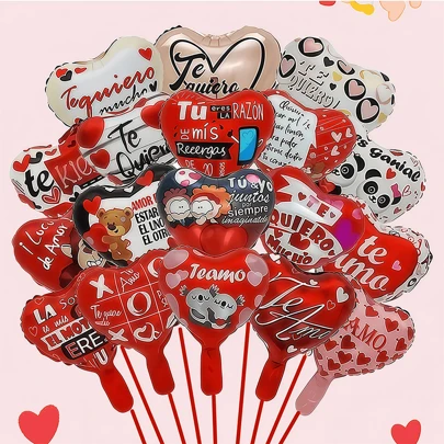 4 件/5 件情人节充气内衣气球 - 铝箔胸部、裙子和内裤形状，适合情人节派对和庆祝活动