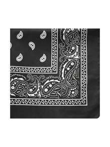 1 chiếc khăn vuông nhỏ in họa tiết Paisley cổ điển dành cho nữ, băng đô, dây buộc tóc trang trí, khăn bandana - Nhiều màu - Xem 12