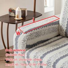 1 件加厚保暖软绒提花防滑沙发座垫套，现代简约风格柔软亲肤宠物防脏弹力沙发套，秋冬季防猫抓沙发套适用于 L 型组合沙发和 1/2/3/4 座沙发 - 灰色 - 查看 16