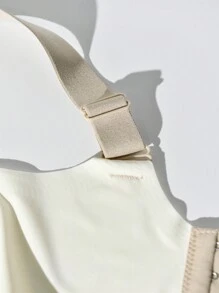 yalisi 4 件装女士简约拼色无钢圈休闲文胸 - 彩色 - 查看 10