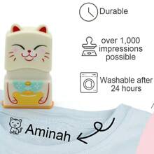 Create Custom Name Stamps For Clothing, Shoes, Lunchboxes, And Backpacks - Long-Lasting Waterproof Ink For Personalized Labels - Perfect For School And Office Needs Back To School