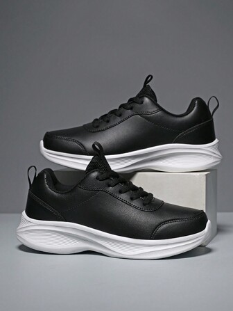 女士时尚轻便运动鞋 - 简约设计、透气舒适、系带牢固