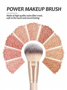 MAANGE 11pcs Professional Makeup Tool Set With 7pcs Facial Makeup Brushes & 4pcs Beauty Sponge, Foundation, Blush, Contour, Eyeshadow, Concealer Brush, Makeup Tools With Soft Fiber And Skin Friendly For Easy Carrying, Set For Travel - 杏色 - 查看 10