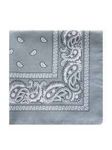 1 chiếc khăn vuông nhỏ in họa tiết Paisley cổ điển dành cho nữ, băng đô, dây buộc tóc trang trí, khăn bandana - Nhiều màu - Xem 16