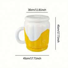 1/2pc Inflatable Beer Shaped Ice Bucket, Beverage Cooler - For Party, Beach And Outdoor Activities - Durable ABS Plastic Beverage Cooler, Floating Portable Drink Holder - Multicolor - View 5