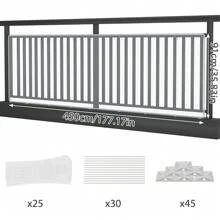 Froadp Stair Protection Net, Safety Net, Stair Protection Net, Balcony Net With Cable Ties, Nylon Ropes And Floor Stickers, Safety Net For Stairs, Balcony Railing.