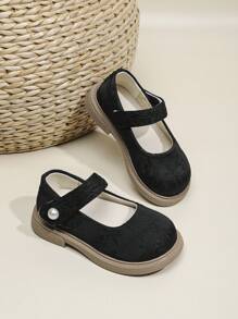 Zapatos planos cómodos y casuales de punta redonda para niños, nuevos zapatos de niña de primavera 2025 con cordones, zapatos de moda