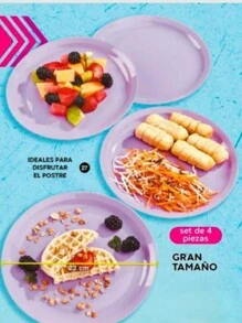 Fuller Set  de Platos redondos - Lila Púrpura - Ver 2