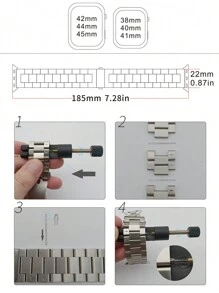 2 In 1 Stainless Steel Watchband & Case Compatible With Apple Watch
