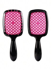 1支迷你防静电发梳，适用于卷发，干湿两用，轻松梳开打结的头发，轻巧手柄，透气梳齿，美发造型工具，适用于美发沙龙、美容院、返校季、旅行和度假。