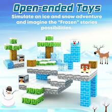Magnetic Building Block Set To Create Fridge Kingdom World, Kids STEM Sensory Cube Construction Montessori Educational Toy, Build Magnetic Mining World To Improve Problem-Solving Ability, Halloween & Christmas & Birthday Gift, Magnetic Blocks Toy Set, Perfect Sensory DIY Toy For Boys & Girls, Endless Fun (Some Colors & Patterns Randomly Styles)