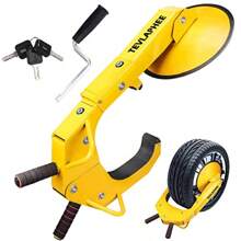 Tevlaphee Wheel Lock Anti-Theft Trailer Clamp Boot Lock For Cars Trucks SUVs Campers Adjustable Lug Nuts Cover - WheelClamp - View 1