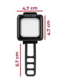 Luz Led LED.69 Modo Dual (Rojo y Blanco) Carga USB y Resistente al Agua Mayor versatilidad y seguridad ELE-GATE - negro - Ver 4