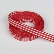 Gingham Ribbon Plaid Ribbon For Gift Wrapping Party Wedding Christmas Decoration