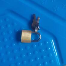 纯铜挂锁，防盗小型家用门锁，复古橱柜/储物柜迷你通用钥匙锁，防锈