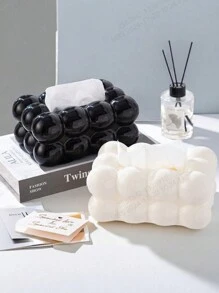 1pc Large Size Living Room Table Light Luxury Home Table Table Table Desktop Paper Box Spring Paper Box Cloud Tissue Box - Multicolor - View 8