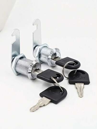 2 Stück Briefkastenschloss/Blechschrankschloss/Aktenschrankschloss/Büroschranksschloss/Elektrokastenschloss, Schule, Heim & Bürobedarf