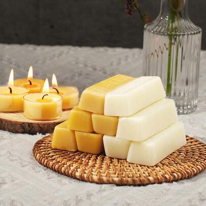 20/10/5/2/1pc 1oz Pure Natural Beeswax Blocks, No Additives, Suitable For Homemade Candles, DIY Lotions, Home Polishing, Jewelry Making, Etc.