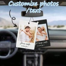 1pc Personalized Car Photo, Car Accessories, Can Customize Name, Favorite Music, Multiple Colors Available, Car Supplies, Bag Accessories, Backpack Pendant, Ideal Gift For Couples And Parents On Valentine's Day
