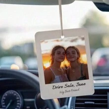 1pc Personalized Car Photo, Car Accessories, Can Customize Name, Favorite Music, Multiple Colors Available, Car Supplies, Bag Accessories, Backpack Pendant, Ideal Gift For Couples And Parents On Valentine's Day