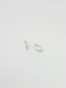 1PC 925 Sterling Zilveren Diamant Navel Ring Navel Omgekeerde Navel Ring Navel Sieraden Voor Vrouwen Dagelijkse Draagdag Jubileum Verjaardag