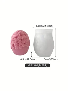1 Bucată De Formă De Silicon Pentru Lumânări Ouă De Paște, Săpun Artizanat Cu O Temă De Visare, Decoratiuni DIY Cu Forme Asimetrice De Paște - Potrivită pentru decorarea casei, șeminee, camere de zi, decorațiuni de centru, birouri, cadouri de Ziua Îndrăgostiților, seturi de lumânări, lumânări aromaterapie, cadouri pentru prieteni, cadouri pentru femei