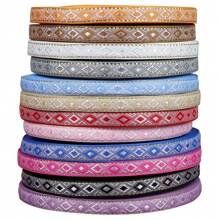 12mm Width Vintage Embroidered Jacquard Ribbon Trim DIY Sewing Knitting Accessory For Clothes And Bags