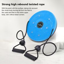 NetHong Waist Twisting Disc Body Shaping Slimming Balance Board With Rope Foot Massage - Blue - View 5