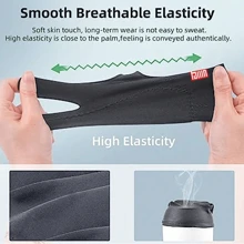 1 件艺术家绘画手套 3 层防掌误触左右手数码艺术图形平板电脑 iPad 手套两指光滑弹性透气适用于手写笔铅笔素描绘画、厨房、浴室、家庭、家居用品 - 黑色 - 查看 6