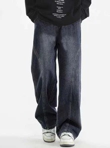 Jeans droits à coupe ample pour garçons, pantalon décontracté pour adolescents, nouvelle sortie de printemps pour enfants, pantalon long