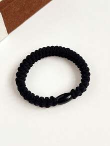 4pcs Plain Color Elastic Hair Ties, Versatile Scrunchies, Stylish Wavy Hair Bands, Women Hair Accessories ,Ponytail Holders ,Hair Elastics ,Hair Rubber Bands ,Hair Rope