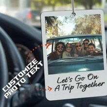1pc Personalized Car Photo, Car Accessories, Can Customize Name, Favorite Music, Multiple Colors Available, Car Supplies, Bag Accessories, Backpack Pendant, Ideal Gift For Couples And Parents On Valentine's Day