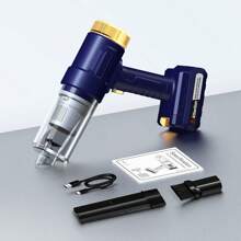 CascadeVac Odkurzacz bezprzewodowy o dużej mocy, podwójne zastosowanie w domu i samochodzie, mocne ssanie, odkurzacz ładowany przez USB, z różnymi akcesoriami, wielofunkcyjne narzędzie do czyszczenia szczelin