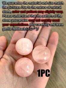 QYDCX 1 szt. Naturalna kryształowa kula, polerowana, kula wróżbiarska, dekoracja do doniczki do wnętrz, kamień równoważący energię i uzdrawiający (25 mm) - 1 szt - Zobacz 24